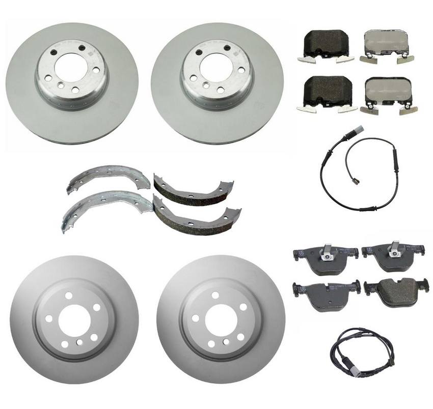 BMW Brake Kit - Pads and Rotors Front &  Rear (340mm/330mm)